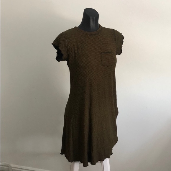 BDG Dresses & Skirts - Green and black striped pocket t dress (3 for $25)